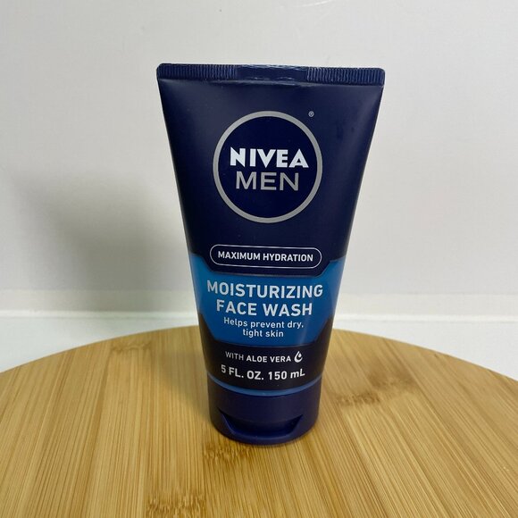 Nivea Men Moisturizing Face Wash 5 oz Maximum Hydration Aloe Vera Skin Care - Picture 1 of 5